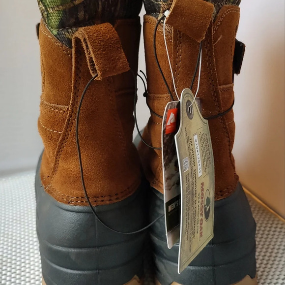 Mens Shoes Ozark Trail Snow Boots Mossy Oak Genuine Suede - Picture 2 of 6